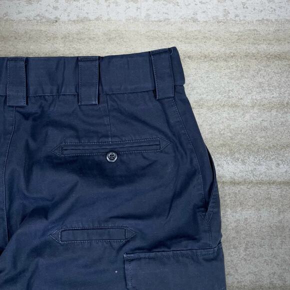Vintage 5.11 Tactical Pants Navy Blue Baggy Fit Double Knees Cargos Military 90s - Picture 3 of 4